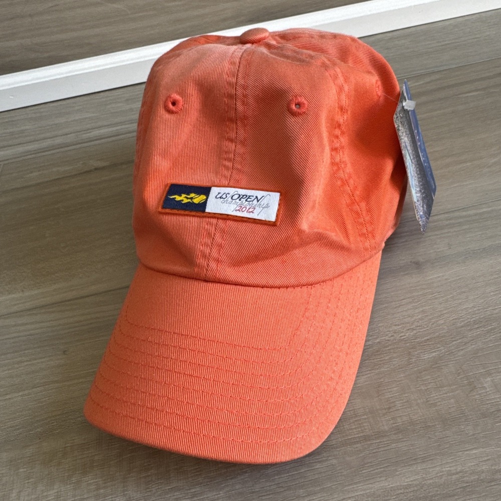 2012 US Open Hat American Needle Strapback Orange Baseball Dad Cap Tennis‎ NWT